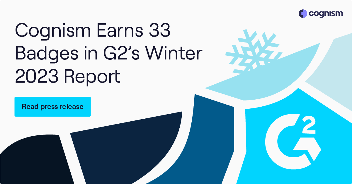 Cognism Earns 33 Badges In G2 s Winter 2023 Report